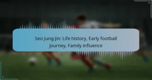 Seo Jung-Jin: Life history, Early football journey, Family influence