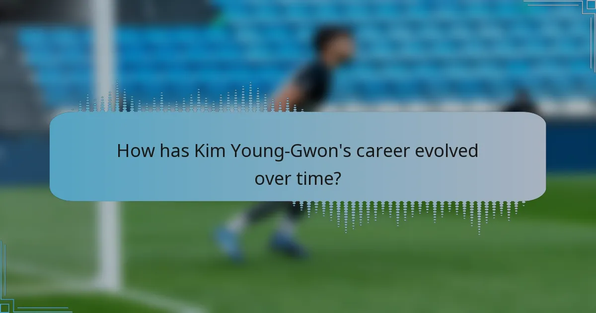 How has Kim Young-Gwon's career evolved over time?