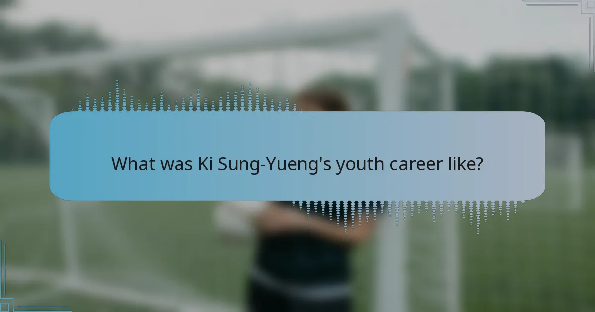 What was Ki Sung-Yueng's youth career like?